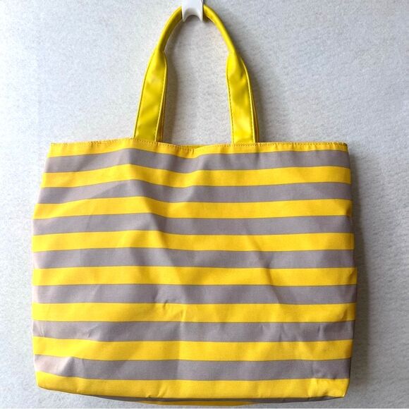 Vintage New Lancôme Tote with Stripes Cosmetic traveler Beauty Bag - Picture 3 of 8